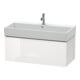 Duravit Meuble sous lavabo L-Cube 98,4 x 45,9 cm, graphite mat, 1 tiroir, suspendu