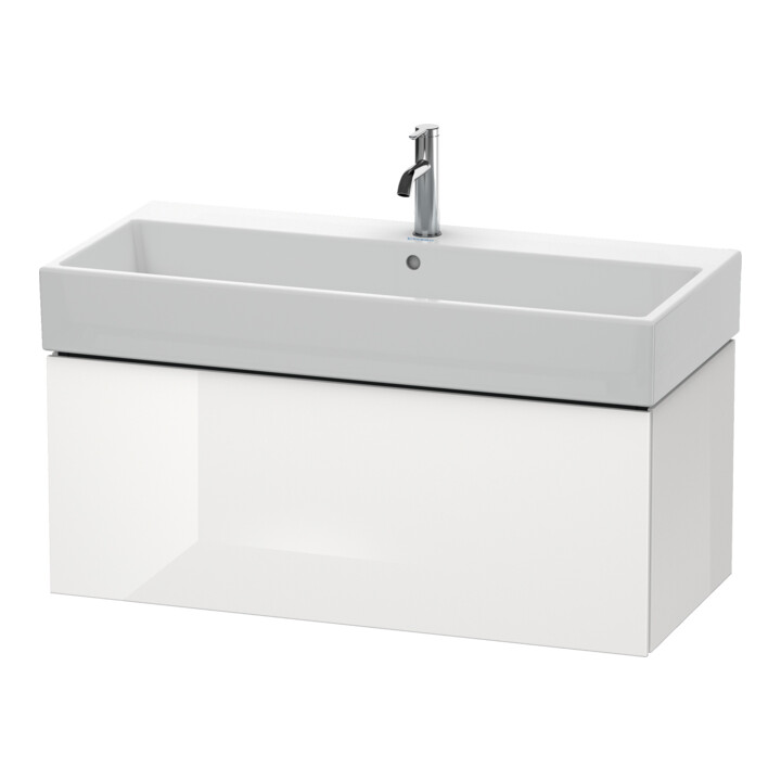 Duravit Meuble sous lavabo L-Cube 98,4 x 45,9 cm, graphite mat, 1 tiroir, suspendu