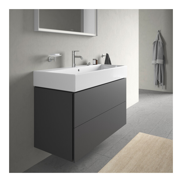 Duravit Meuble sous-lavabo L-Cube 98,4 x 45,9 cm, graphite mat, 2 tiroirs, suspendu