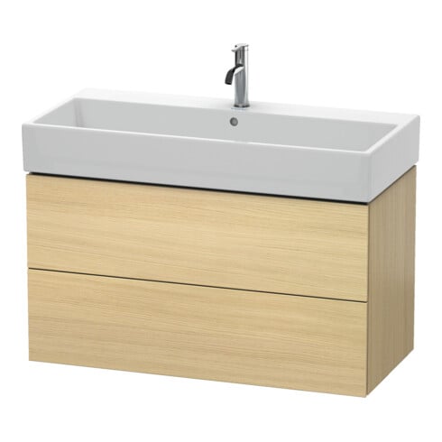 Duravit Meuble sous-lavabo L-Cube 98,4 x 45,9 cm, méd. chêne, 2 tiroirs, suspendu