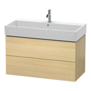 Duravit Meuble sous-lavabo L-Cube 98,4 x 45,9 cm, méd. chêne, 2 tiroirs, suspendu-1
