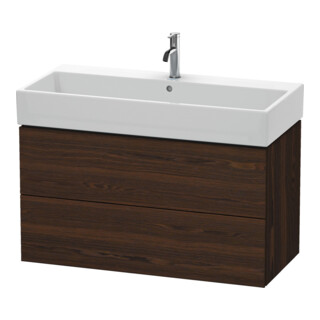 Duravit Meuble sous lavabo L-Cube 98,4 x 45,9 cm, N chanfreiné, 2 tiroirs, suspendu