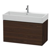 Duravit Meuble sous lavabo L-Cube 98,4 x 45,9 cm, N chanfreiné, 2 tiroirs, suspendu