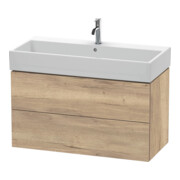 Duravit Meuble sous-lavabo L-Cube 98,4 x 45,9 cm, œuf marbré, 2 tiroirs, suspendu