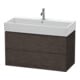 Duravit Meuble sous lavabo L-Cube 98,4x45,9 cm, chêne foncé, 2 tiroirs, suspendu-1