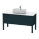 Duravit Meuble sous-lavabo Luv 133,8x57x74,3 cm, 1 tiroir, 1 porte, gris, bleu mat-1