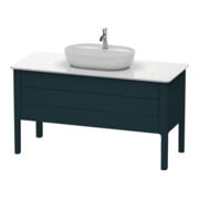 Duravit Meuble sous-lavabo Luv 133,8x57x74,3 cm, 1 tiroir, 1 porte, gris, bleu mat