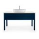 Duravit Meuble sous lavabo Luv 133,8x57x74,3 cm, 1 tiroir, bleu mat s-matt-1