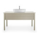 Duravit Meuble sous lavabo Luv 133,8x57x74,3 cm, 1 tiroir, debout, Taupe mat s-matt-1