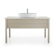 Duravit Meuble sous lavabo Luv 133,8x57x74,3 cm, 1 tiroir, debout, Taupe mat s-matt