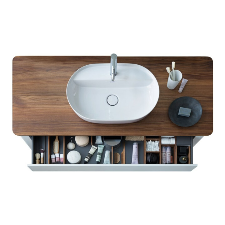 Duravit Meuble sous lavabo Luv 133,8x57x74,3 cm, 1 tiroir, st, No we s-mat