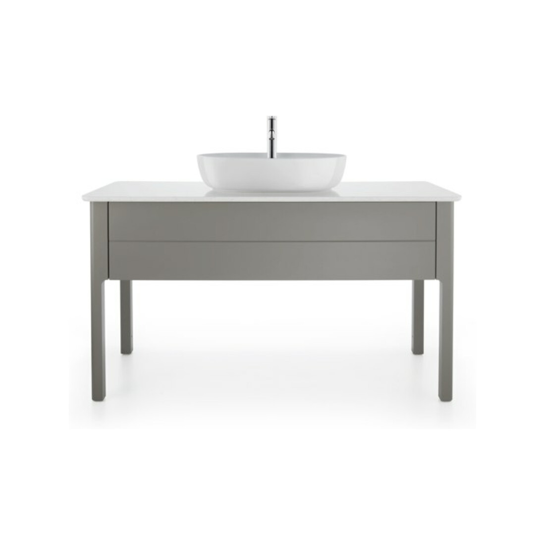 Duravit Meuble sous lavabo Luv 133,8x57x74,3 cm, 1 tiroir, st, st-gr s-mat