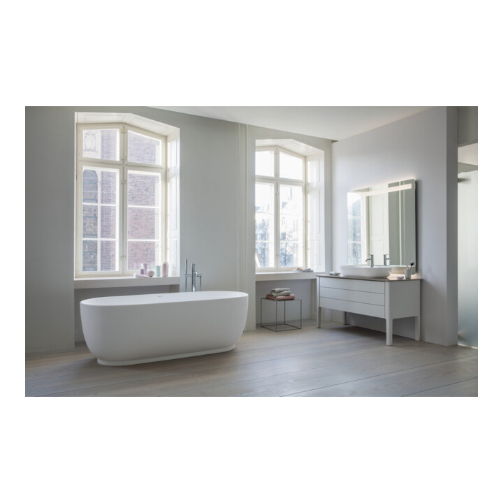 Duravit Meuble sous-lavabo Luv 133,8x57x74,3cm, 1 tiroir, 1 porte, st, blanc mat