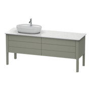 Duravit Meuble sous lavabo Luv 173,3x57 cm, 2 tiroirs, 2 AZ, st, gauche, st-g m