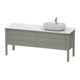 Duravit Meuble sous lavabo Luv 173,3x57 cm, 2 tiroirs, 2 portes, chêne, droite, avec miroir-1