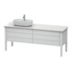 Duravit Meuble sous lavabo Luv 173,3x57 cm, 2 tiroirs, 2 portes, chêne, droite, avec miroir-4