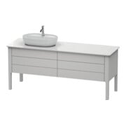 Duravit Meuble sous-lavabo Luv 173,3x57 cm, 2 tiroirs, 2 portes, gauche, sans miroir