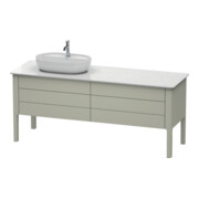Duravit Meuble sous-lavabo Luv 173,3x57 cm, 2 tiroirs, 2 portes, st, gauche, T s-mat