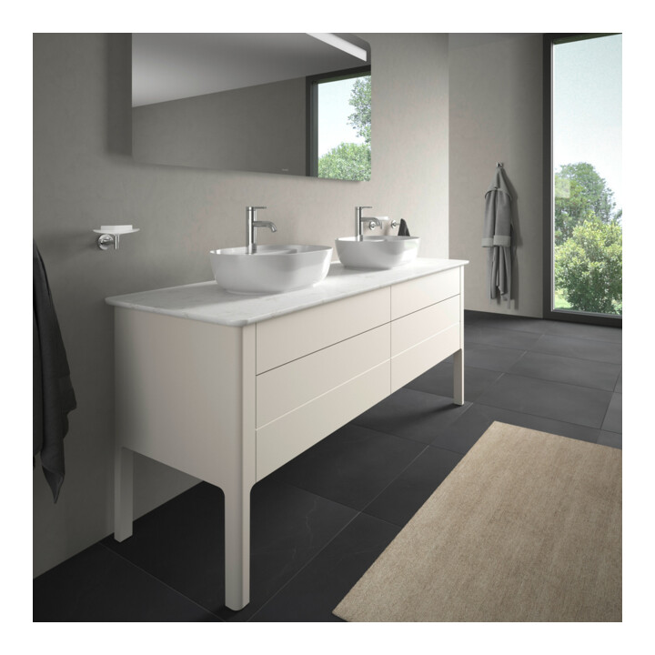 Duravit Meuble sous-lavabo Luv 173,3x57x74,3 cm, 2 tiroirs, 2 portes, blanc mat
