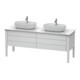 Duravit Meuble sous-lavabo Luv 173,3x57x74,3 cm, 2 tiroirs, 2 portes, blanc mat