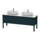Duravit Meuble sous-lavabo Luv 173,3x57x74,3 cm, 2 tiroirs, 2 portes, chêne, bleu mat-1