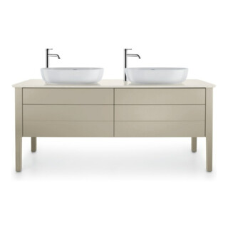 Duravit Meuble sous-lavabo Luv 173,3x57x74,3 cm, 2 tiroirs, 2 portes, chêne, T m