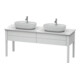 Duravit Meuble sous lavabo Luv 173,3x57x74,3 cm, 2 tiroirs, acier, acier-gris mat