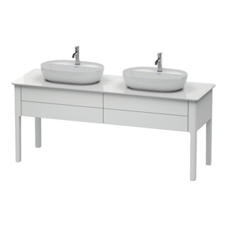 Duravit Meuble sous lavabo Luv 173,3x57x74,3 cm, 2 tiroirs, debout, blanc mat s-matt