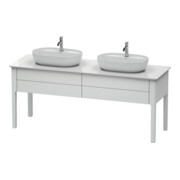 Duravit Meuble sous lavabo Luv 173,3x57x74,3 cm, 2 tiroirs, debout, blanc mat s-matt