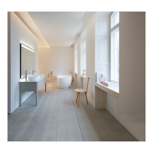 Duravit Meuble sous lavabo Luv 173,3x57x74,3 cm, 2 tiroirs, debout, blanc mat s-matt