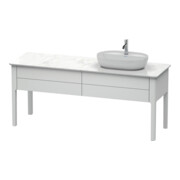 Duravit Meuble sous lavabo Luv 173,3x57x74,3 cm, 2 tiroirs, st, droite, blanc mat s-matt-1
