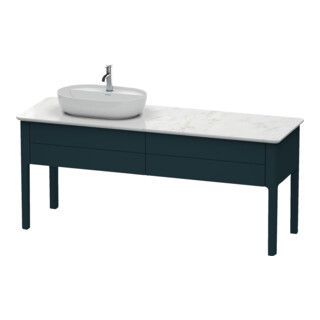 Duravit Meuble sous lavabo Luv 173,3x57x74,3 cm, 2 tiroirs, st, L, bleu s-mat