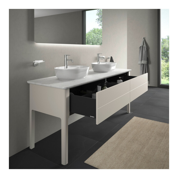 Duravit Meuble sous-lavabo Luv 173,3x57x74,3 cm, 2 tiroirs, st, No we s-mat
