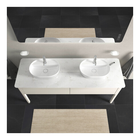 Duravit Meuble sous-lavabo Luv 173,3x57x74,3 cm, 2 tiroirs, st, No we s-mat