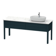 Duravit Meuble sous lavabo Luv 173,3x57x74,3 cm, 2 tiroirs, st, R, bleu satin mat-1