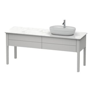Duravit Meuble sous lavabo Luv 173,3x57x74,3 cm, 2 tiroirs, st, R, No w m