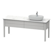 Duravit Meuble sous lavabo Luv 173,3x57x74,3 cm, 2 tiroirs, st, R, No w m