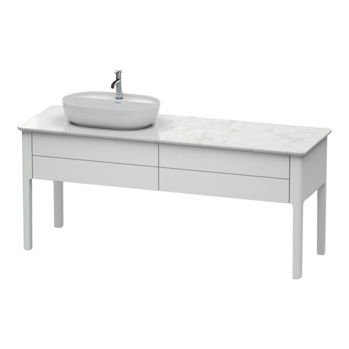 Duravit Meuble sous lavabo Luv 173,3x57x74,3 cm, 2 tiroirs, st, R, No w m