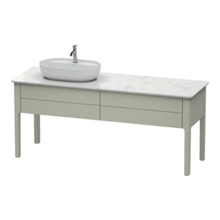 Duravit Meuble sous-lavabo Luv 173,3x57x74,3 cm, 2 tiroirs, Tau satiné