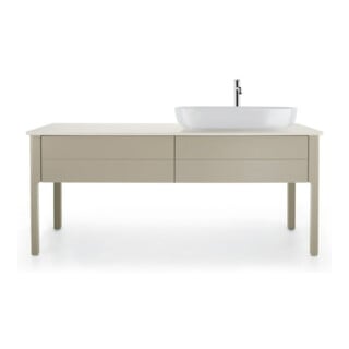 Duravit Meuble sous lavabo Luv 173,3x57x74,3 cm, 2 tiroirs, Tau satiné