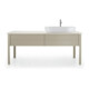 Duravit Meuble sous lavabo Luv 173,3x57x74,3 cm, 2 tiroirs, Tau satiné-1