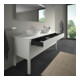 Duravit Meuble sous lavabo Luv 173,3x57x74,3cm, 2 tiroirs, 2 portes, blanc mat