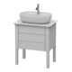 Duravit Meuble sous lavabo Luv 63,8x45x74,3 cm, 1 tiroir, 1 porte, st, No w m-1