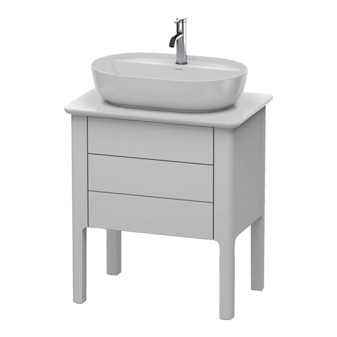 Duravit Meuble sous lavabo Luv 63,8x45x74,3 cm, 1 tiroir, 1 porte, st, No w m