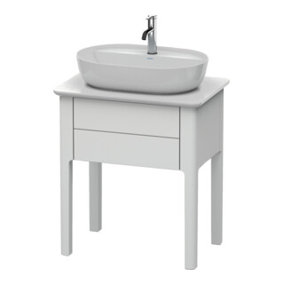 Duravit Meuble sous lavabo Luv 63,8x45x74,3 cm, 1 tiroir, debout, blanc mat s-matt