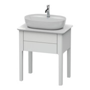 Duravit Meuble sous lavabo Luv 63,8x45x74,3 cm, 1 tiroir, debout, blanc mat s-matt-1