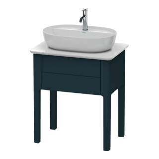 Duravit Meuble sous lavabo Luv 63,8x45x74,3 cm, 1 tiroir, debout, bleu mat s-matt