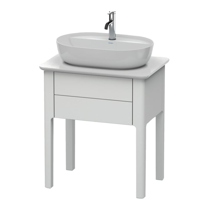 Duravit Meuble sous lavabo Luv 63,8x45x74,3 cm, 1 tiroir, debout, bleu mat s-matt