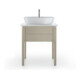 Duravit Meuble sous lavabo Luv 63,8x45x74,3 cm, 1 tiroir, debout, Taupe mat-1