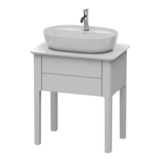 Duravit Meuble sous lavabo Luv 63,8x45x74,3 cm, 1 tiroir, st, Nord blanc mat